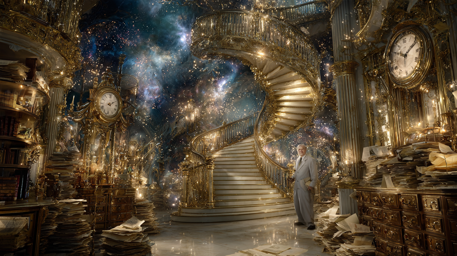 A cinematic Alice in Wonderland-inspired Curiosity Cabinet where business processes and technology invite closer examination.